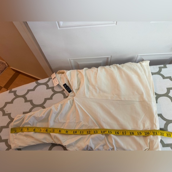 J.Crew Ruched V-neck top in stretch cotton blend NWT Size M - Picture 9 of 9